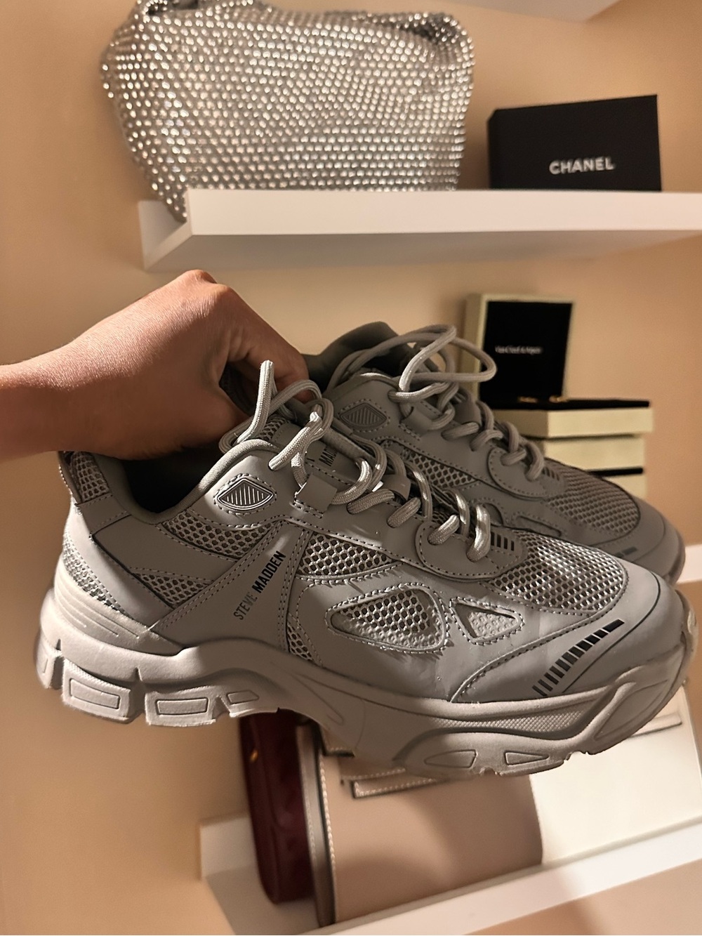 Chunky Grey Steve Madden Women's Sneakers